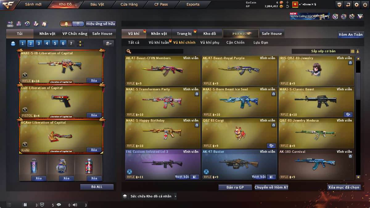 shop acc cf uy tin gia re